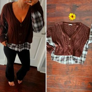 Anthropologie PAPER CRONE BUTTONS SWEATER 🌸